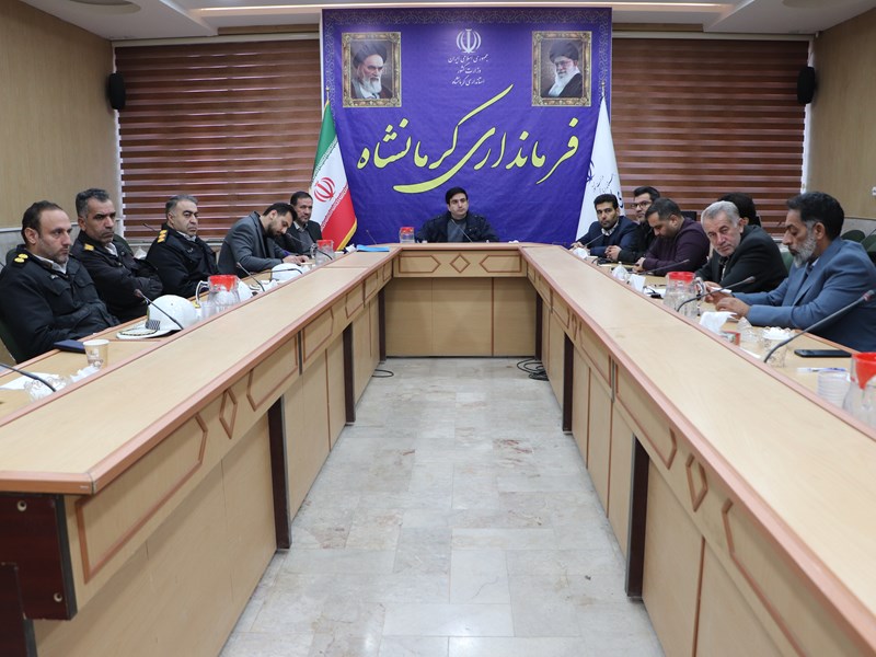 جلسه هماهنگی شورای ترافیک شهرستان در فرمانداری کرمانشاه